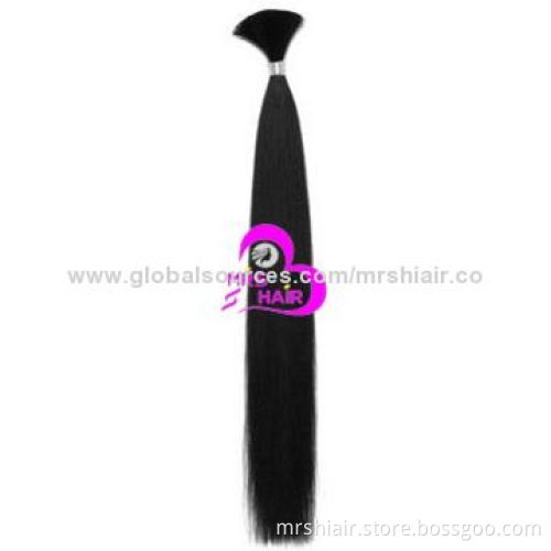 20-inch Unprocessed Natural Colors Human Remy Bulk Hair